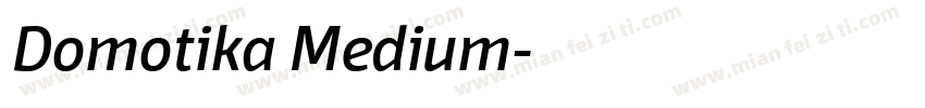 Domotika Medium字体转换